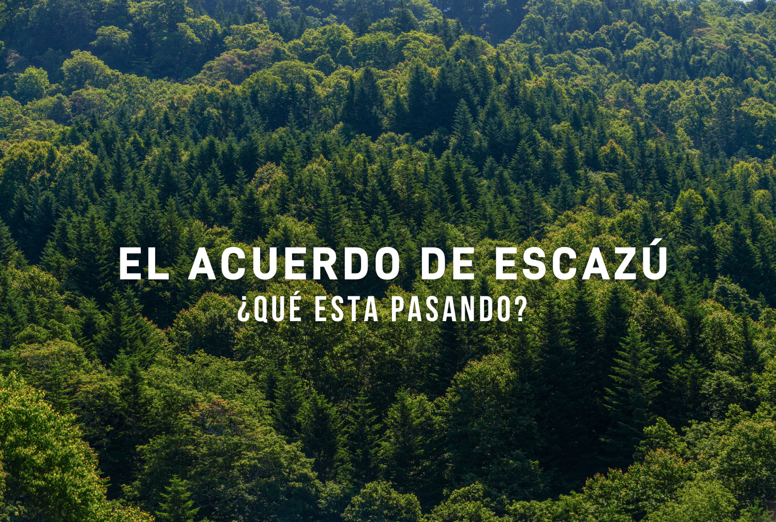 ¿QUÉ PASA CON EL ACUERDO DE ESCAZÚ?