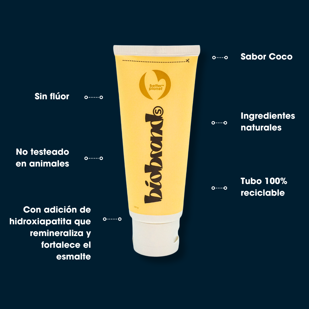 Pack Pasta Dental Natural Sabor a Coco S/Flúor Hydrox