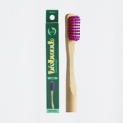 Cepillo de Dientes de Bambú Suave Morado