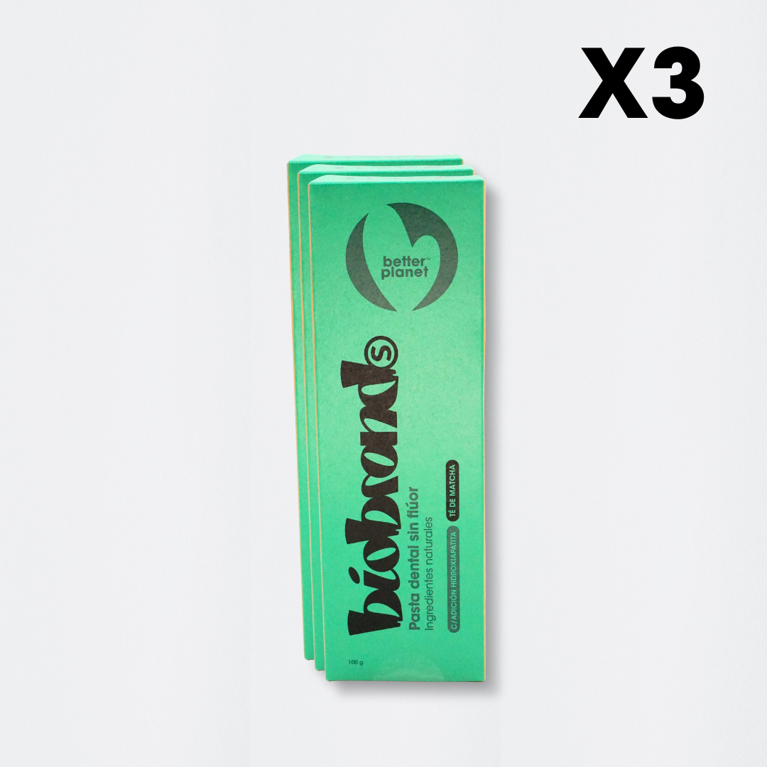 Pack Pasta Dental Natural Sabor Té Matcha S/Flúor Hydrox