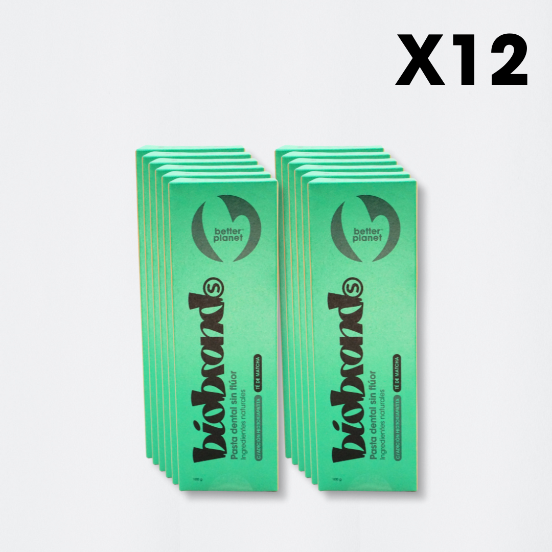 Pack Pasta Dental Natural Sabor Té Matcha S/Flúor Hydrox